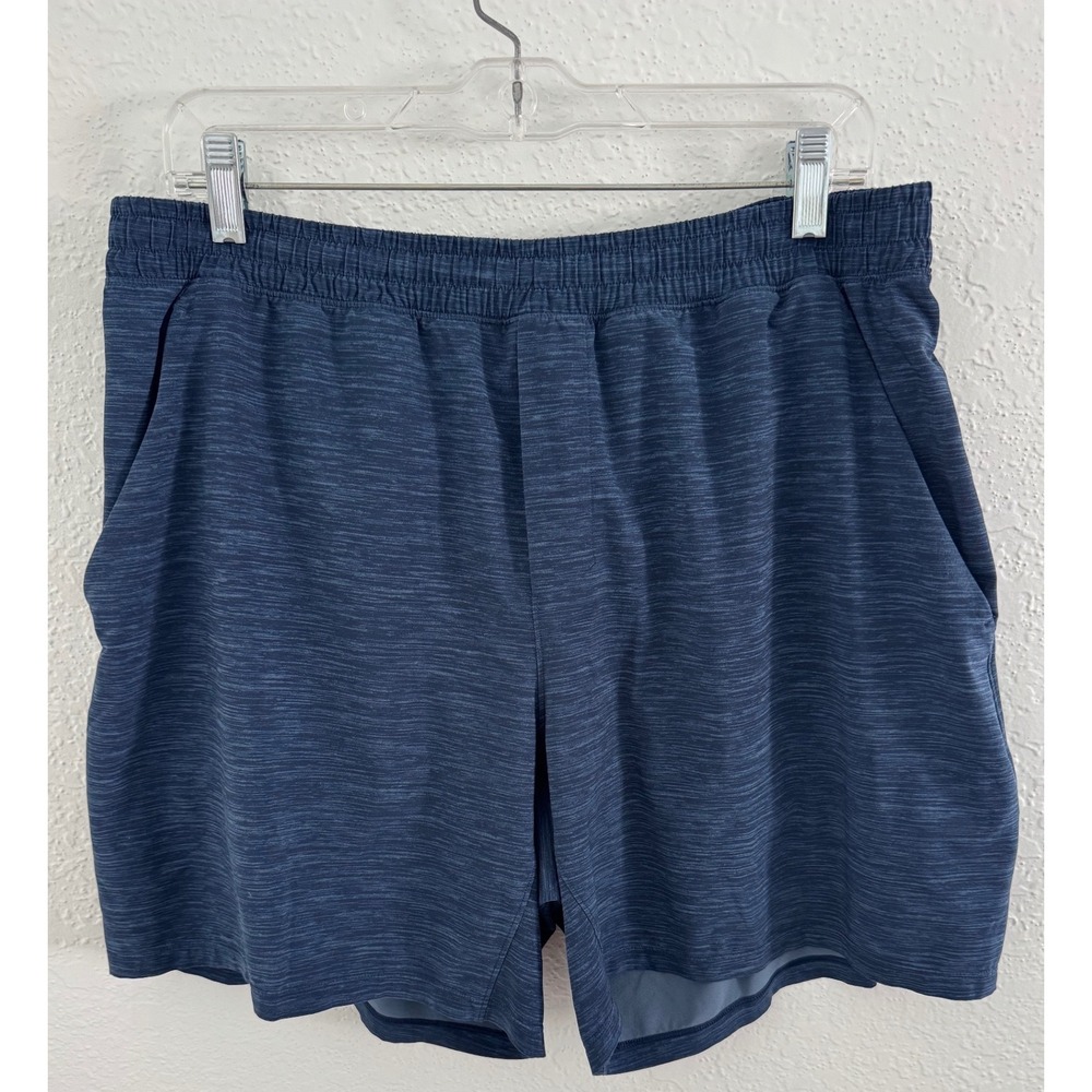 Lululemon Pace Breaker Lined Shorts 7" Mens XLarge Navy Gym Performance Athletic